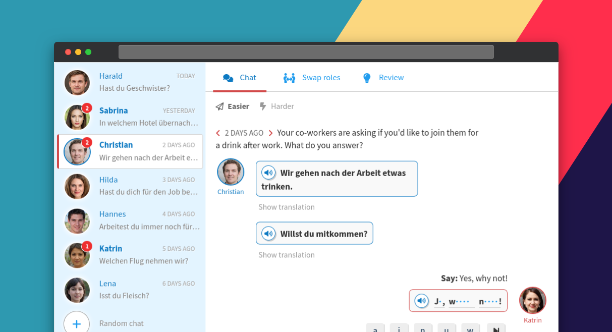 Native Dialogs German