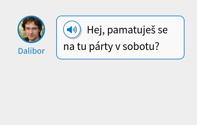 Hej, pamatuješ se na tu párty v sobotu?