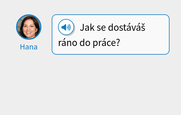 Jak se dostáváš ráno do práce?