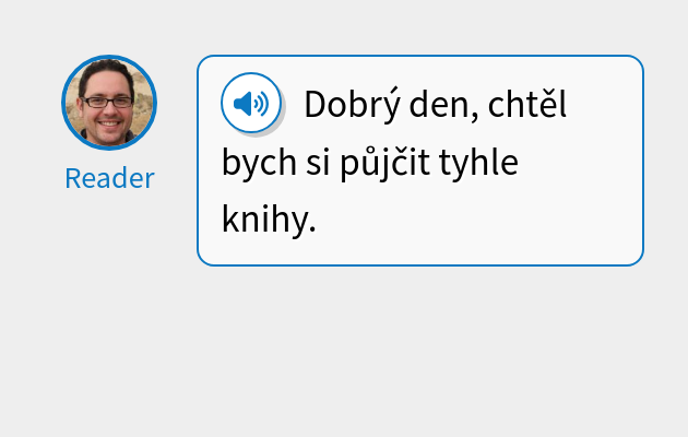 Dobrý den, chtěl bych si půjčit tyhle knihy.