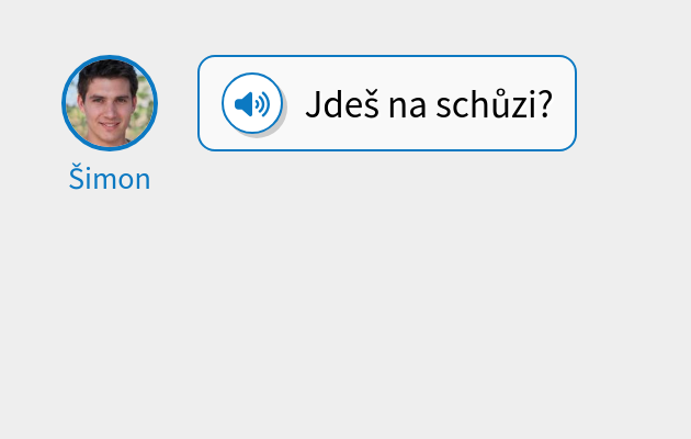 Jdeš na schůzi?