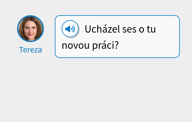 Ucházel ses o tu novou práci?