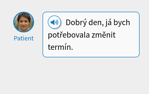 Dobrý den, já bych potřebovala změnit termín.