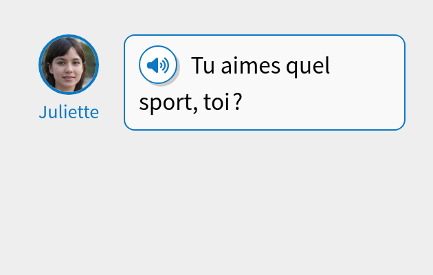 Tu aimes quel sport, toi ?