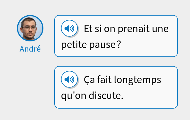 Et si on prenait une petite pause ?