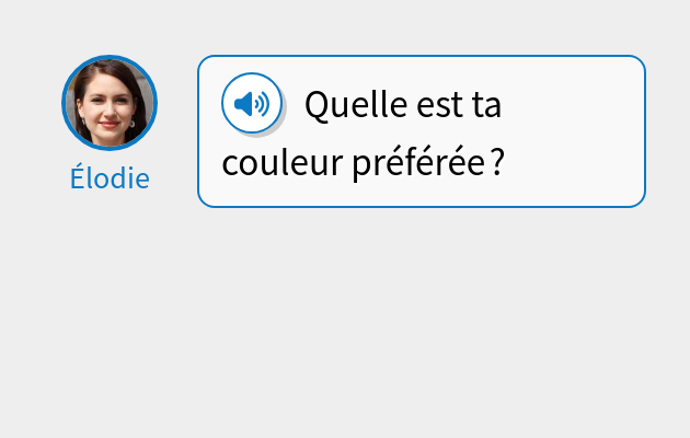 Quelle est ta couleur préférée ?
