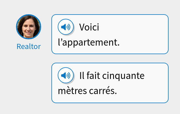 Voici l’appartement.