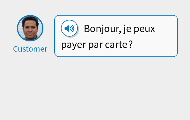 Bonjour, je peux payer par carte ?