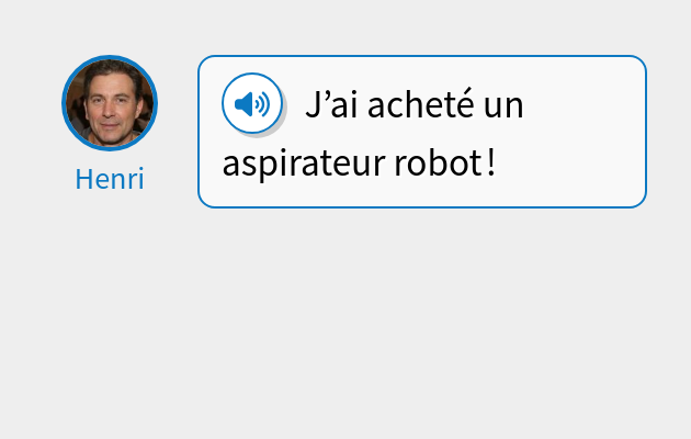 J’ai acheté un aspirateur robot !