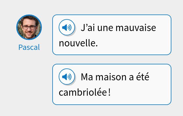 J’ai une mauvaise nouvelle.