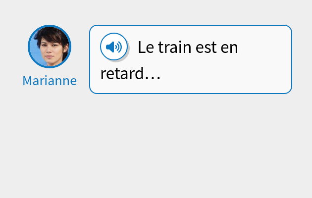 Le train est en retard…