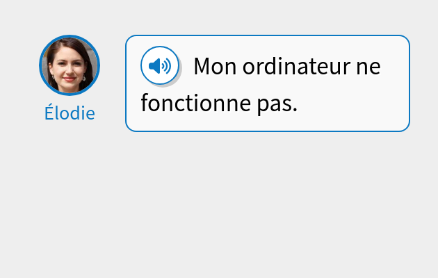 Mon ordinateur ne fonctionne pas.