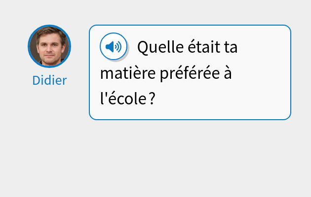 Quelle était ta matière préférée à l'école ?