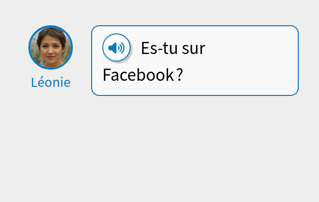 Es-tu sur Facebook ?