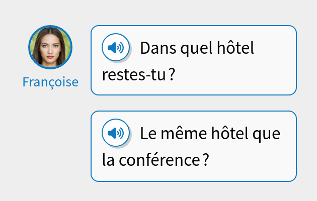 Dans quel hôtel restes-tu ?