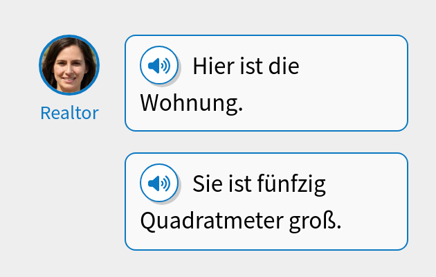 Hier ist die Wohnung.