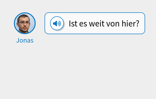 Ist es weit von hier?
