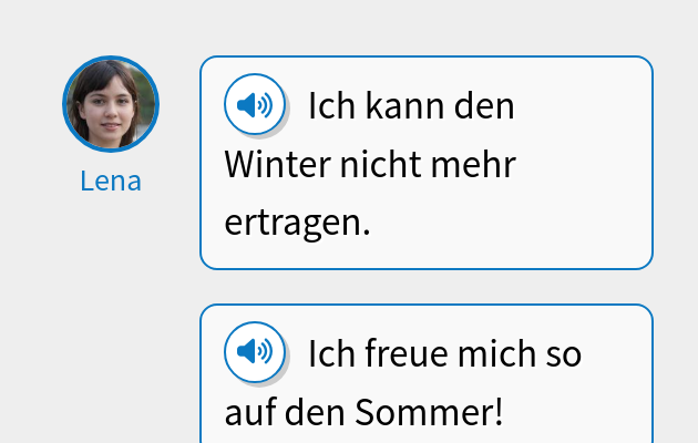 Ich kann den Winter nicht mehr ertragen.
