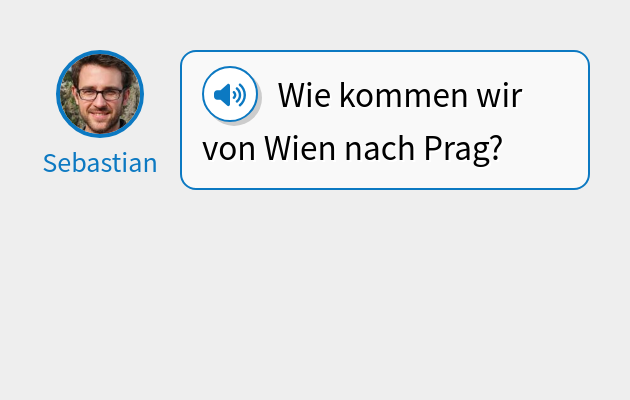 Wie kommen wir von Wien nach Prag?