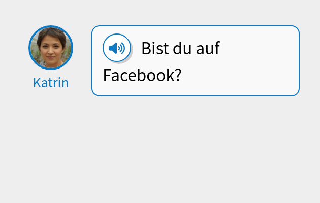 Bist du auf Facebook?