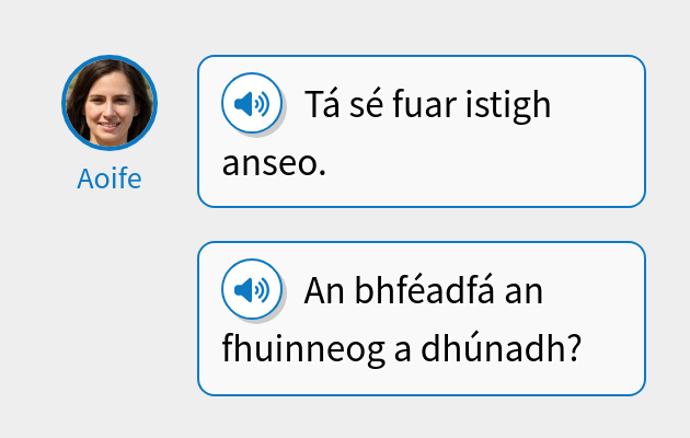 Tá sé fuar istigh anseo.