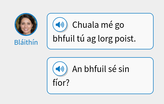 Chuala mé go bhfuil tú ag lorg poist.