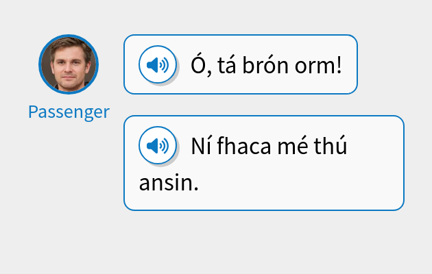 Ó, tá brón orm!