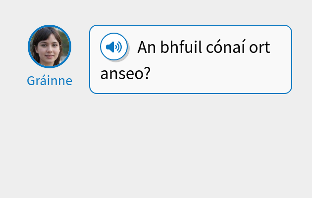 An bhfuil cónaí ort anseo?