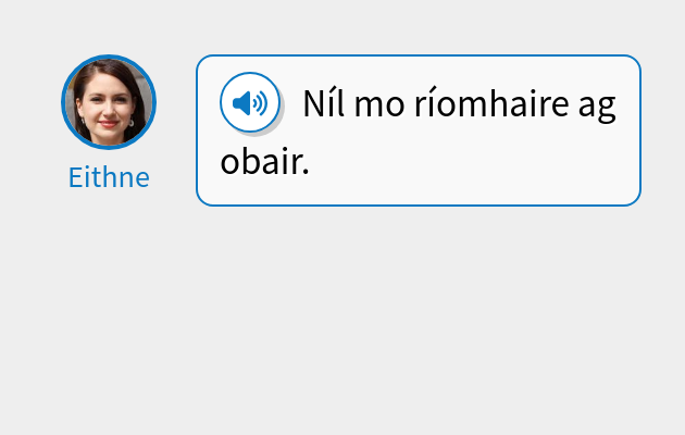 Níl mo ríomhaire ag obair.