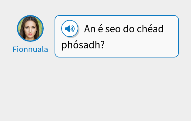 An é seo do chéad phósadh?