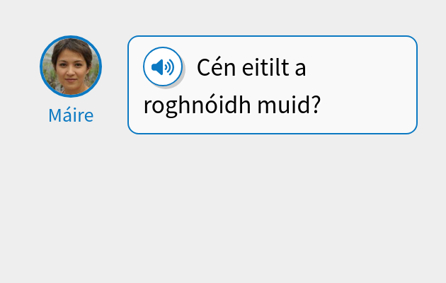 Cén eitilt a roghnóidh muid?