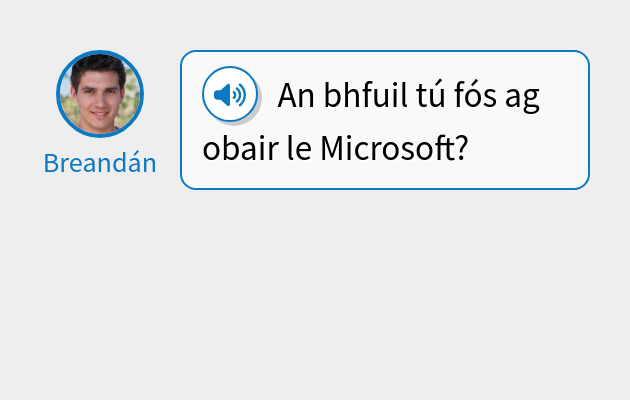 An bhfuil tú fós ag obair le Microsoft?