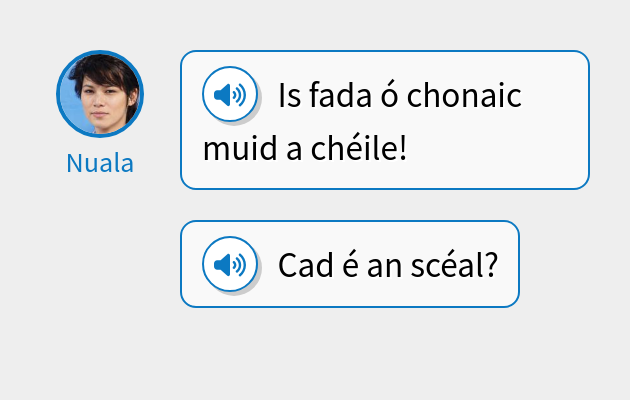 Is fada ó chonaic muid a chéile!