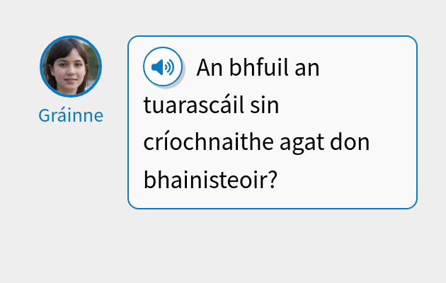An bhfuil an tuarascáil sin críochnaithe agat don bhainisteoir?