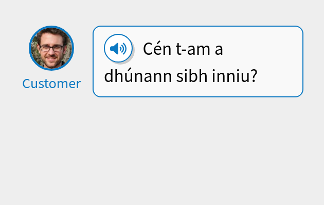 Cén t-am a dhúnann sibh inniu?
